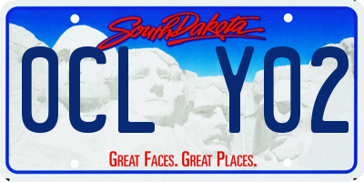 SD license plate 0CLY02