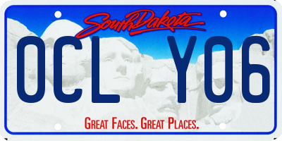 SD license plate 0CLY06