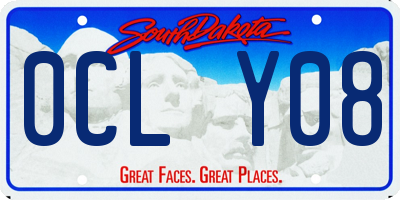 SD license plate 0CLY08