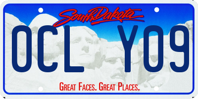 SD license plate 0CLY09