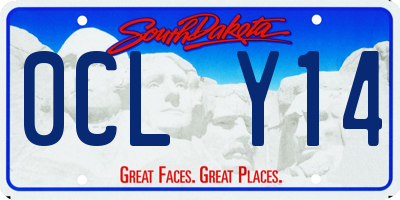 SD license plate 0CLY14