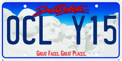 SD license plate 0CLY15