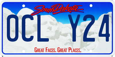 SD license plate 0CLY24