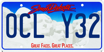 SD license plate 0CLY32