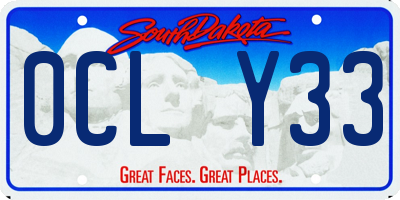 SD license plate 0CLY33