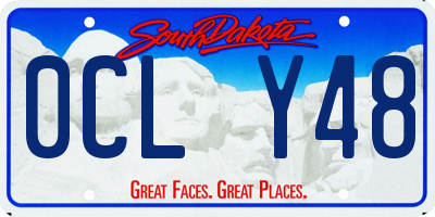 SD license plate 0CLY48