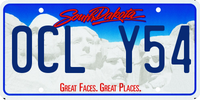 SD license plate 0CLY54