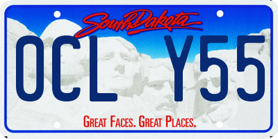 SD license plate 0CLY55