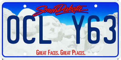 SD license plate 0CLY63