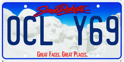 SD license plate 0CLY69