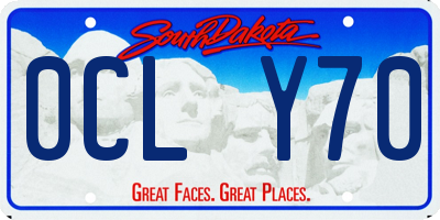 SD license plate 0CLY70
