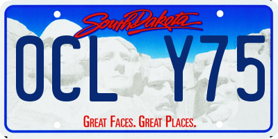 SD license plate 0CLY75