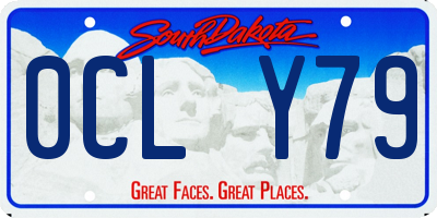 SD license plate 0CLY79