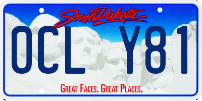SD license plate 0CLY81