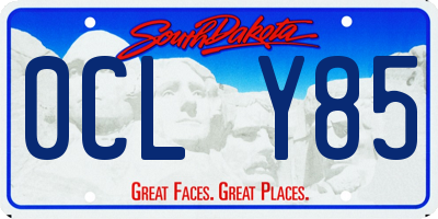 SD license plate 0CLY85