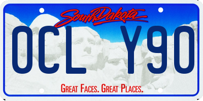 SD license plate 0CLY90