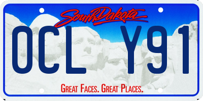 SD license plate 0CLY91
