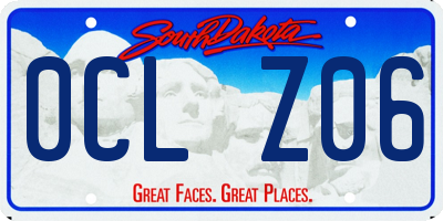 SD license plate 0CLZ06