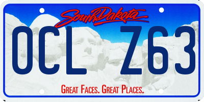 SD license plate 0CLZ63