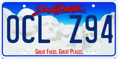 SD license plate 0CLZ94