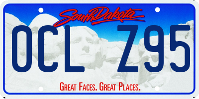 SD license plate 0CLZ95