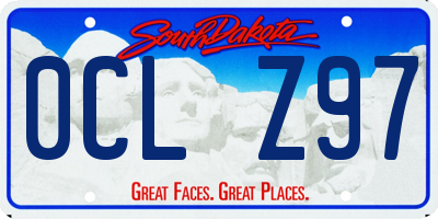 SD license plate 0CLZ97