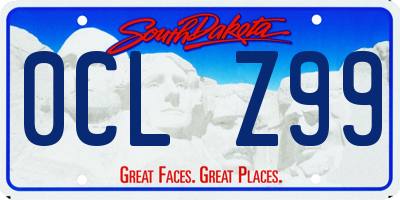 SD license plate 0CLZ99
