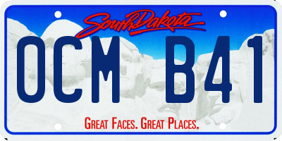 SD license plate 0CMB41