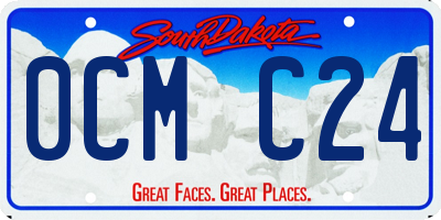 SD license plate 0CMC24