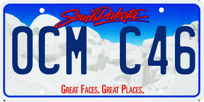 SD license plate 0CMC46