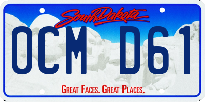 SD license plate 0CMD61