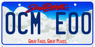 SD license plate 0CME00