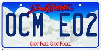 SD license plate 0CME02