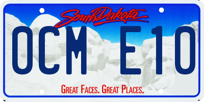 SD license plate 0CME10