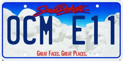 SD license plate 0CME11
