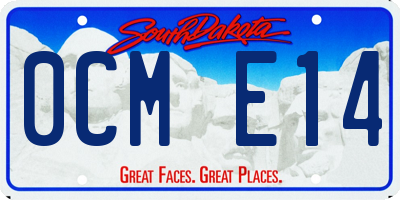SD license plate 0CME14