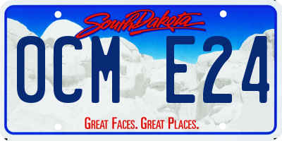 SD license plate 0CME24