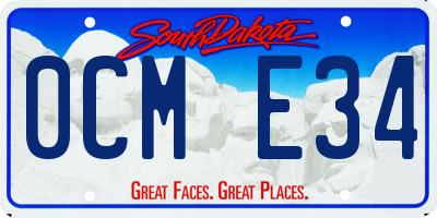 SD license plate 0CME34