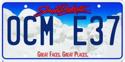 SD license plate 0CME37