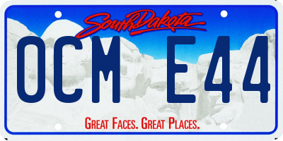 SD license plate 0CME44