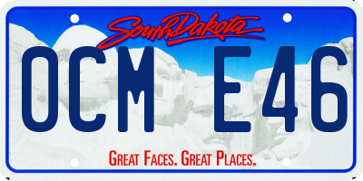 SD license plate 0CME46