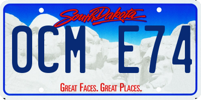 SD license plate 0CME74