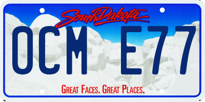SD license plate 0CME77