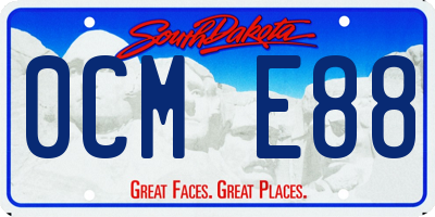 SD license plate 0CME88