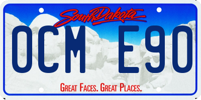 SD license plate 0CME90