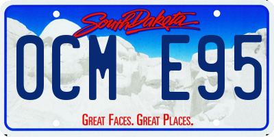 SD license plate 0CME95
