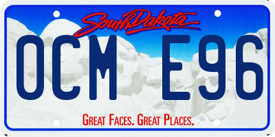 SD license plate 0CME96