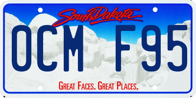 SD license plate 0CMF95