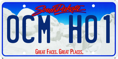 SD license plate 0CMH01
