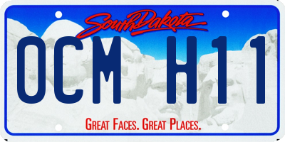 SD license plate 0CMH11